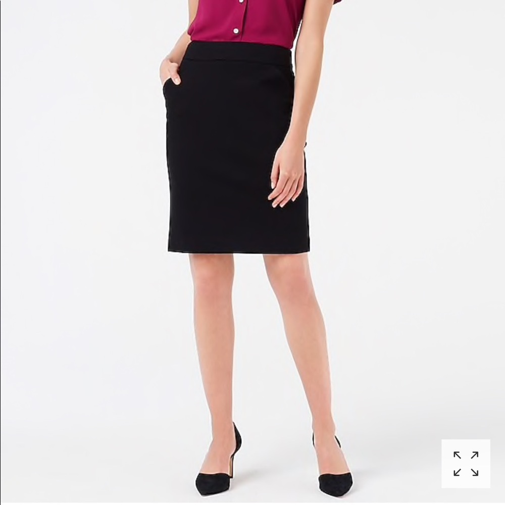 J.Crew Navy Blue Ponte Pencil Skirt